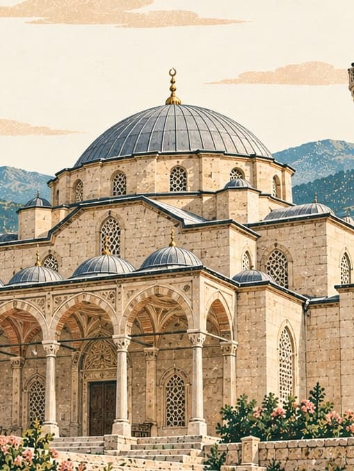 Illustration of Abdülgaffar Mosque, Isparta
