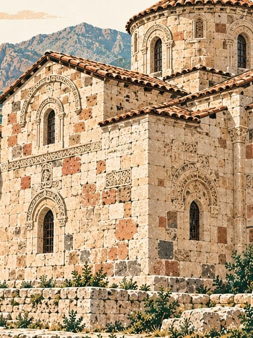 Illustration of Abrenk Church, Erzincan