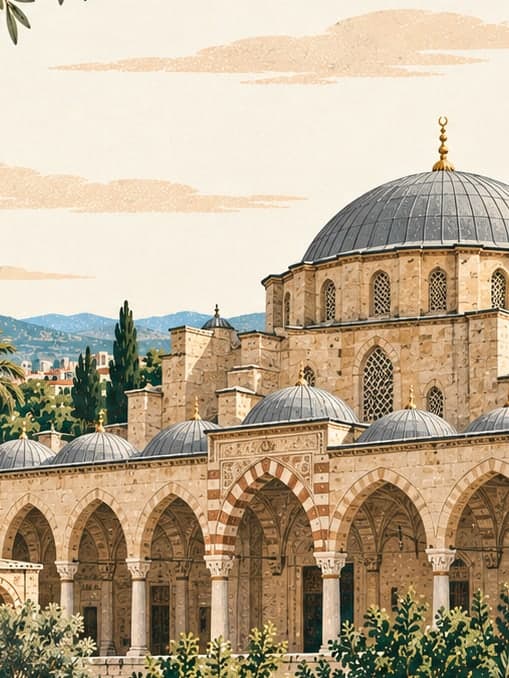 Illustration of Adana Great Mosque, Adana