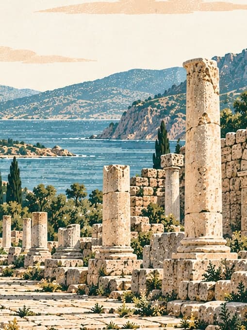 Illustration of Adramytteion Ancient City, Balıkesir