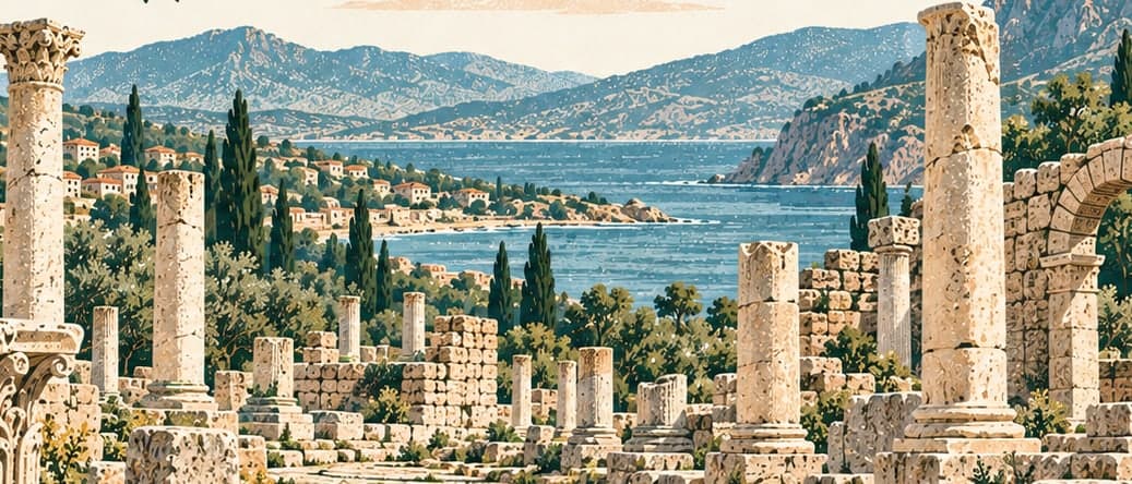 Illustration of Adramytteion Ancient City, Balıkesir