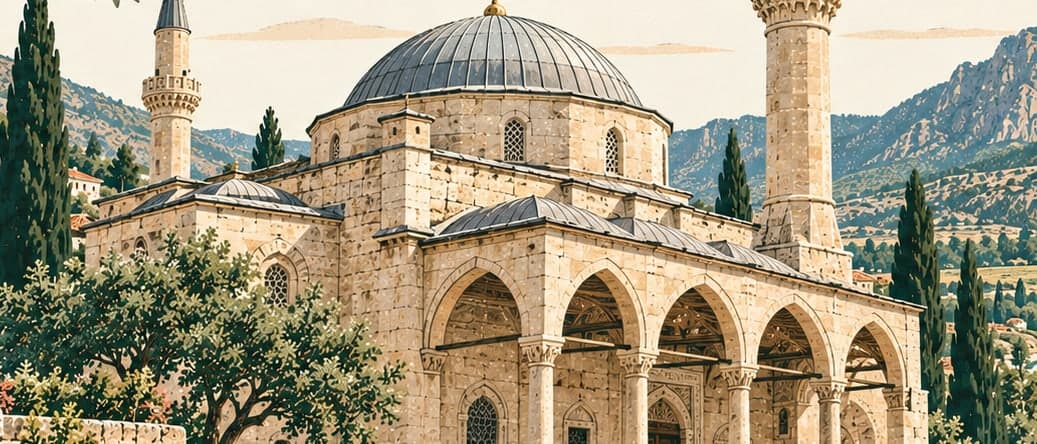 Illustration of Ağcabey Mosque, Osmaniye