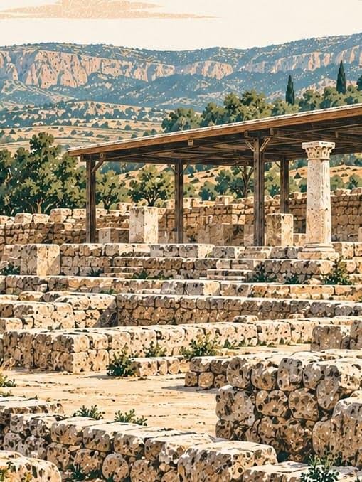 Illustration of Ağcakent Archaeological Site, Kilis
