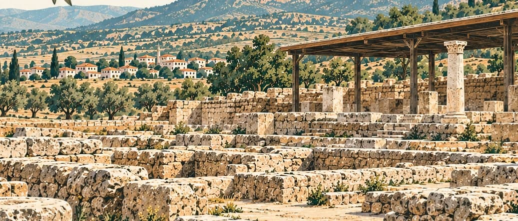 Illustration of Ağcakent Archaeological Site, Kilis