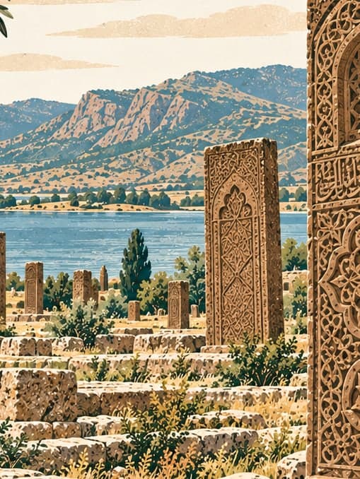 Illustration of Ahlat Selçuklu Mezarlığı, Bitlis