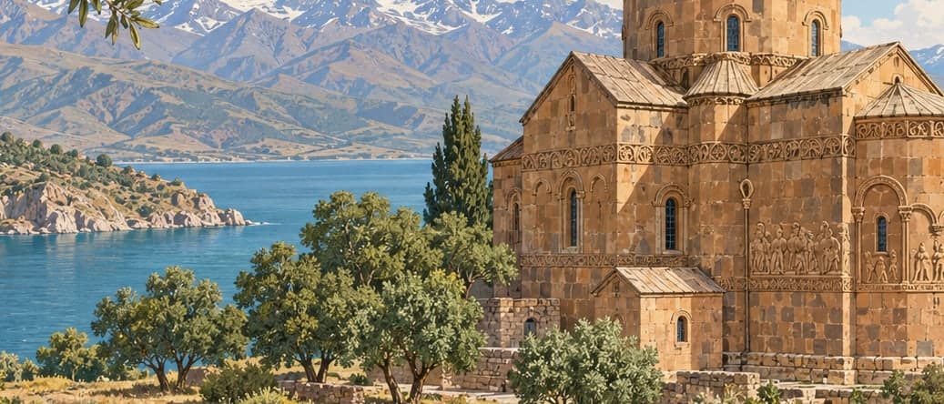 Illustration of Akdamar Memorial Museum (Kutsal Haç Church), Van