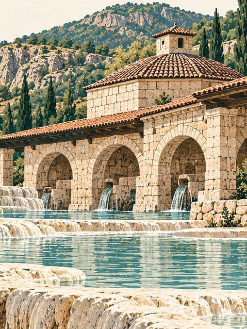 Illustration of Akköy Gölemezli Termal Turizm Merkezi, Denizli