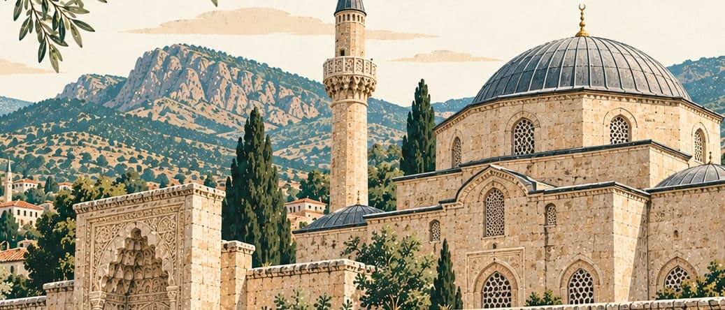 Illustration of Aktekke Mosque, Karaman