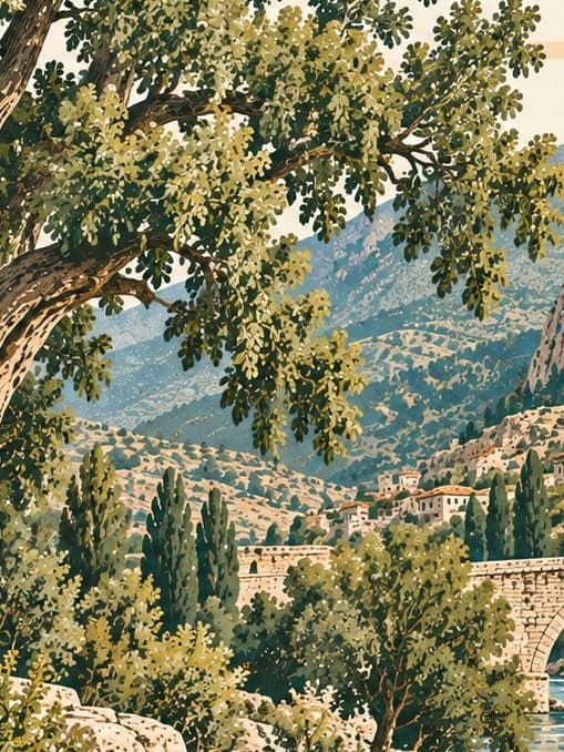 Illustration of Aliağanın Kavağı Natural Monument, Gümüşhane