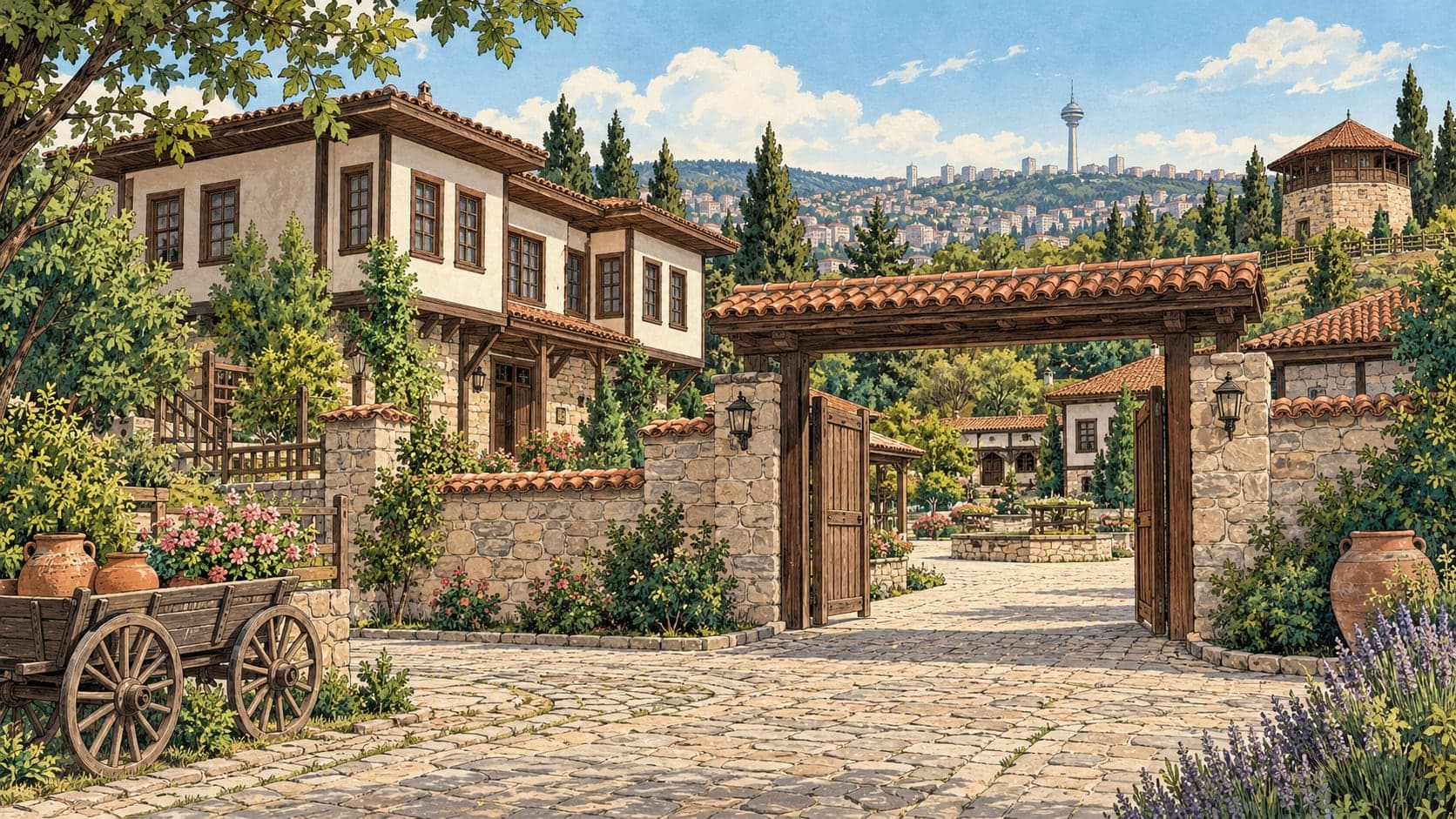 Illustration of Altınköy Açıkhava Museum, Ankara
