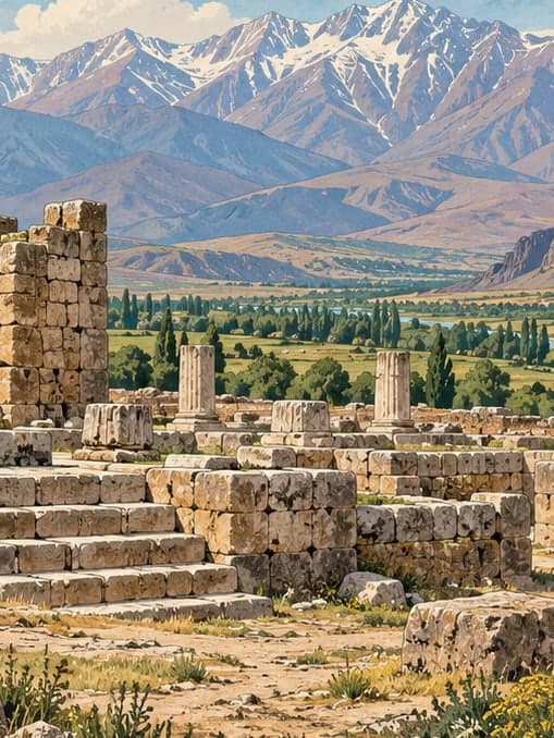 Illustration of Altıntepe Archaeological Site, Erzincan