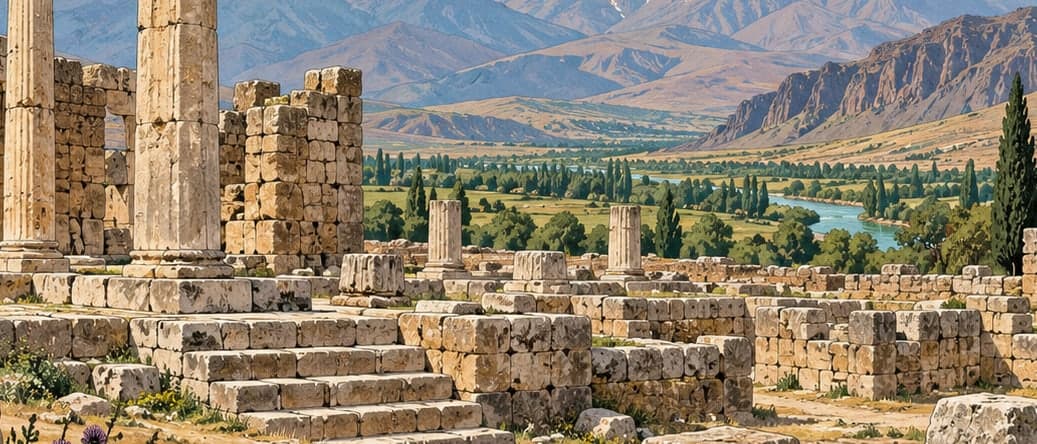 Illustration of Altıntepe Archaeological Site, Erzincan