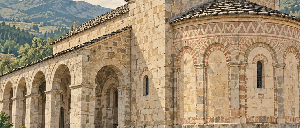 Illustration of Alucra Kamışlı Village Church, Giresun