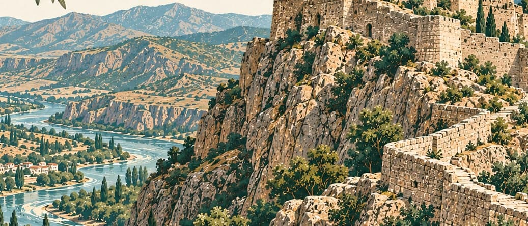 Illustration of Ambar Castle, Tunceli