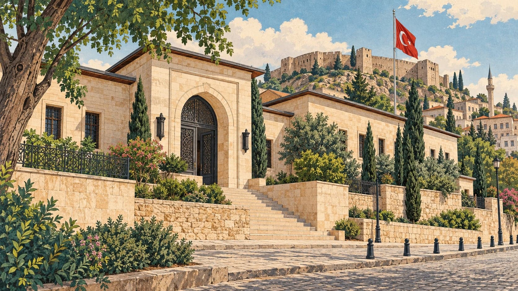 Illustration of Antep Defence Martyrs' Cemetery and Respect Museum, Gaziantep