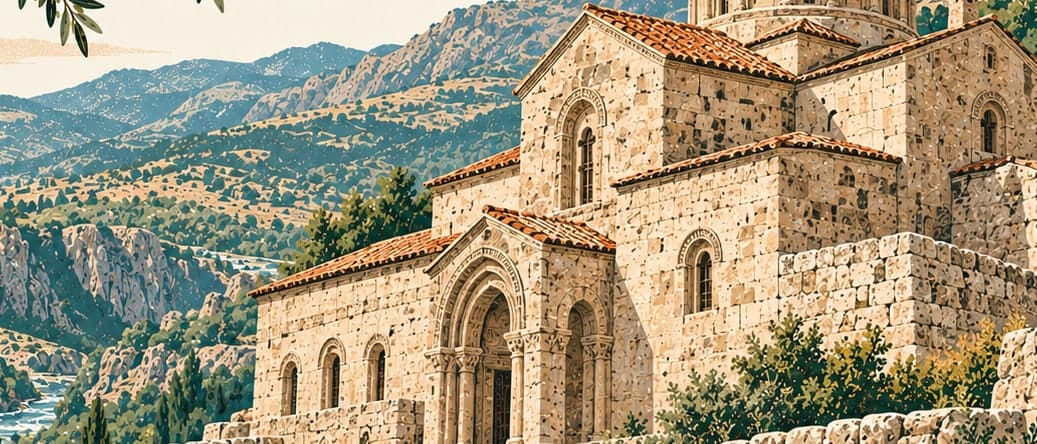 Illustration of Arek Monastery, Bingöl