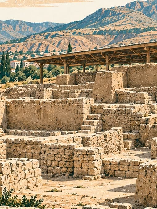 Illustration of Arslantepe Archaeological Site, Malatya