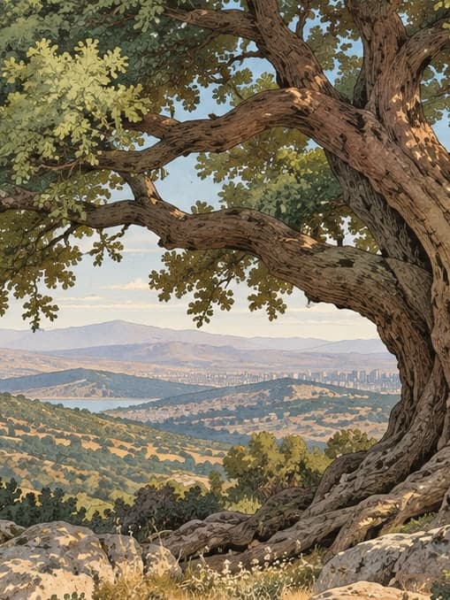 Illustration of Asarlık Tepeler Natural Monument, Ankara