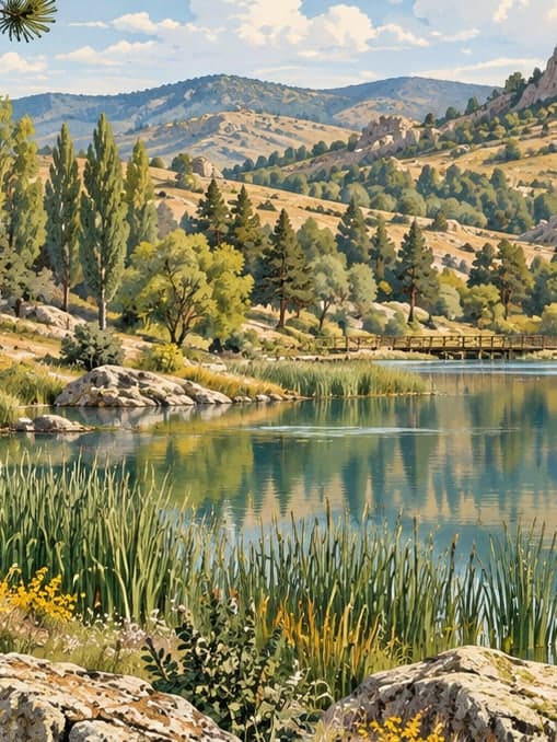 Illustration of Aşıkpaşa Nature Park, Kırşehir