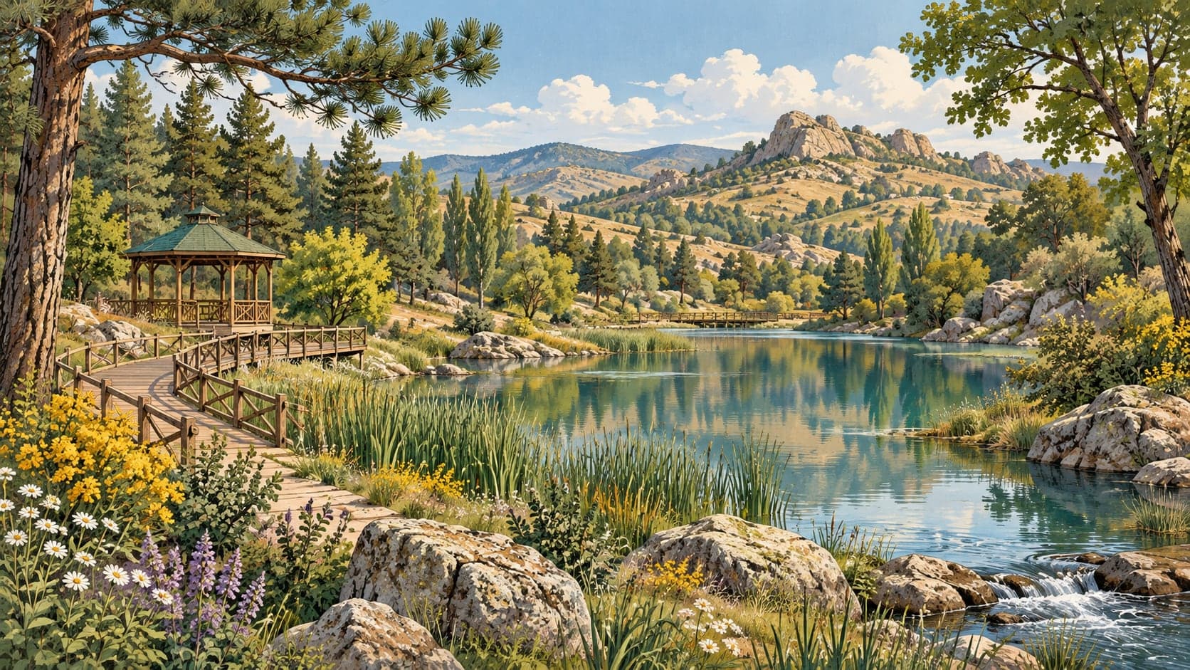 Illustration of Aşıkpaşa Nature Park, Kırşehir