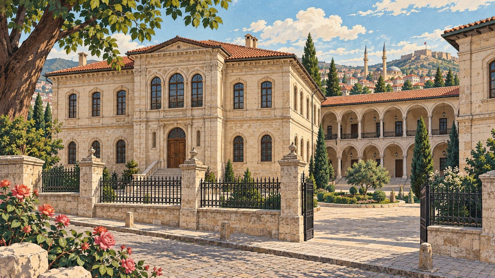 Illustration of Atatürk and Congress Museum, Sivas