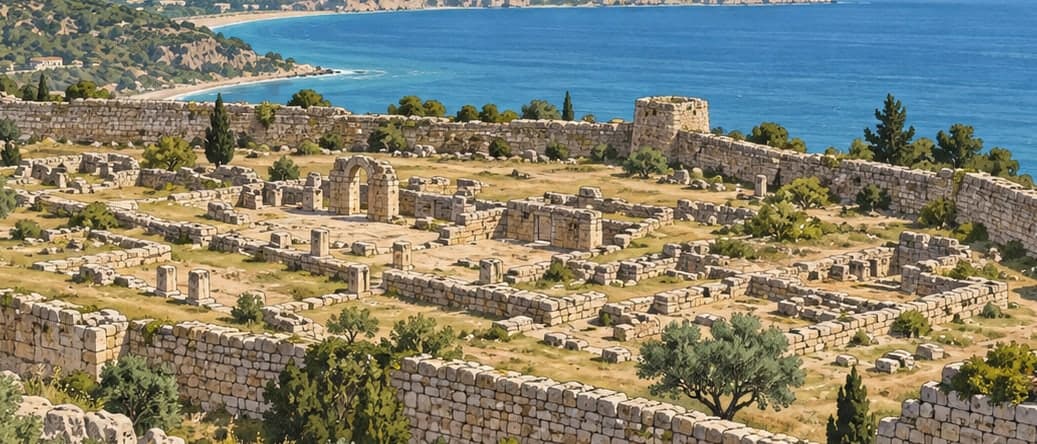 Illustration of Ayatekla Archaeological Site, Mersin