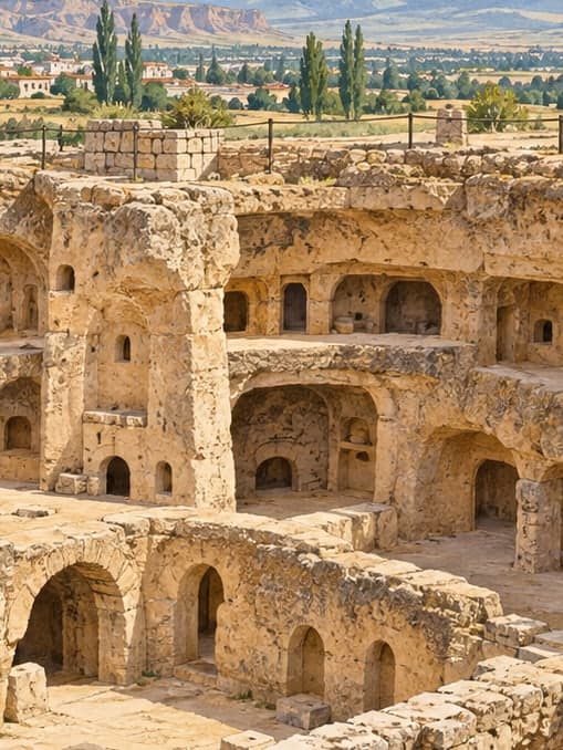 Illustration of St. Mercurius Underground City, Aksaray
