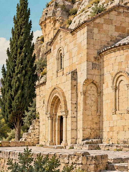 Illustration of Saint Theodore Church, Nevşehir