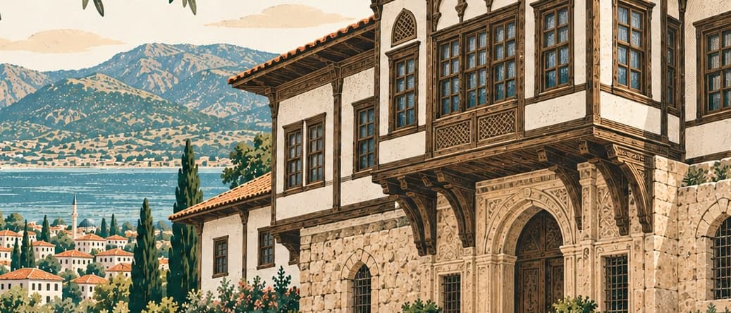 Illustration of Bakibey Mansion, Burdur