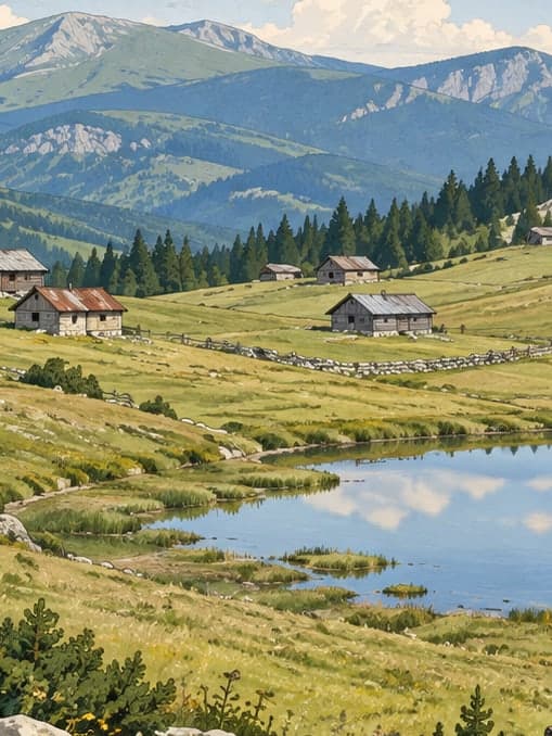 Illustration of Balıklı Plateau, Düzce
