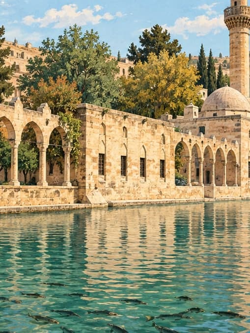 Illustration of Balıklıgöl, Şanlıurfa
