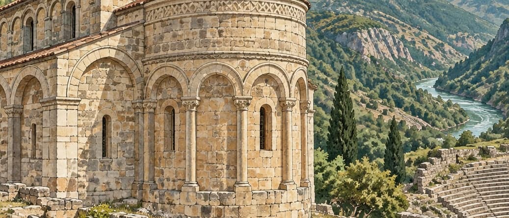 Illustration of Barhal Church, Artvin