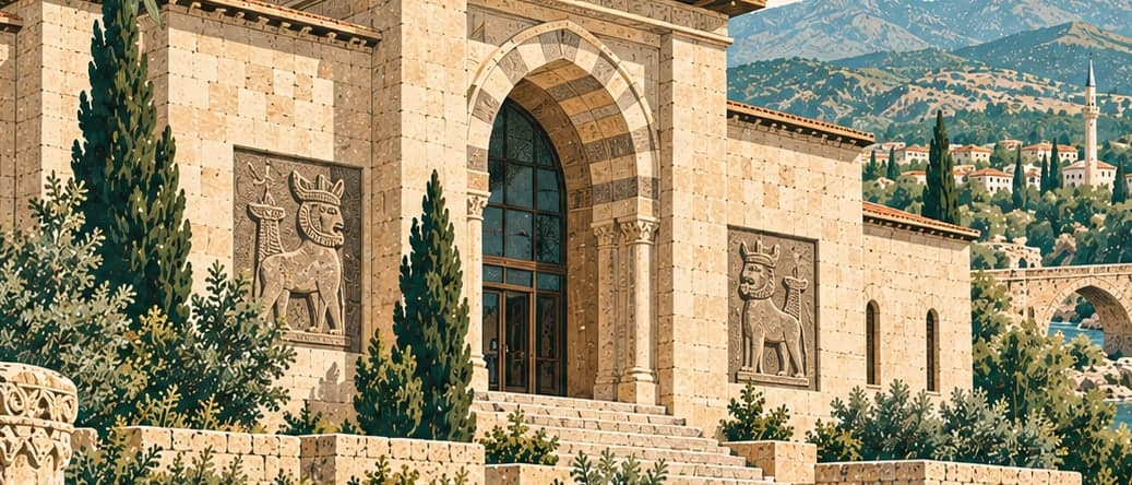 Illustration of Batman Museum, Batman