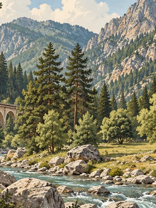 Illustration of Belemedik Nature Park, Adana