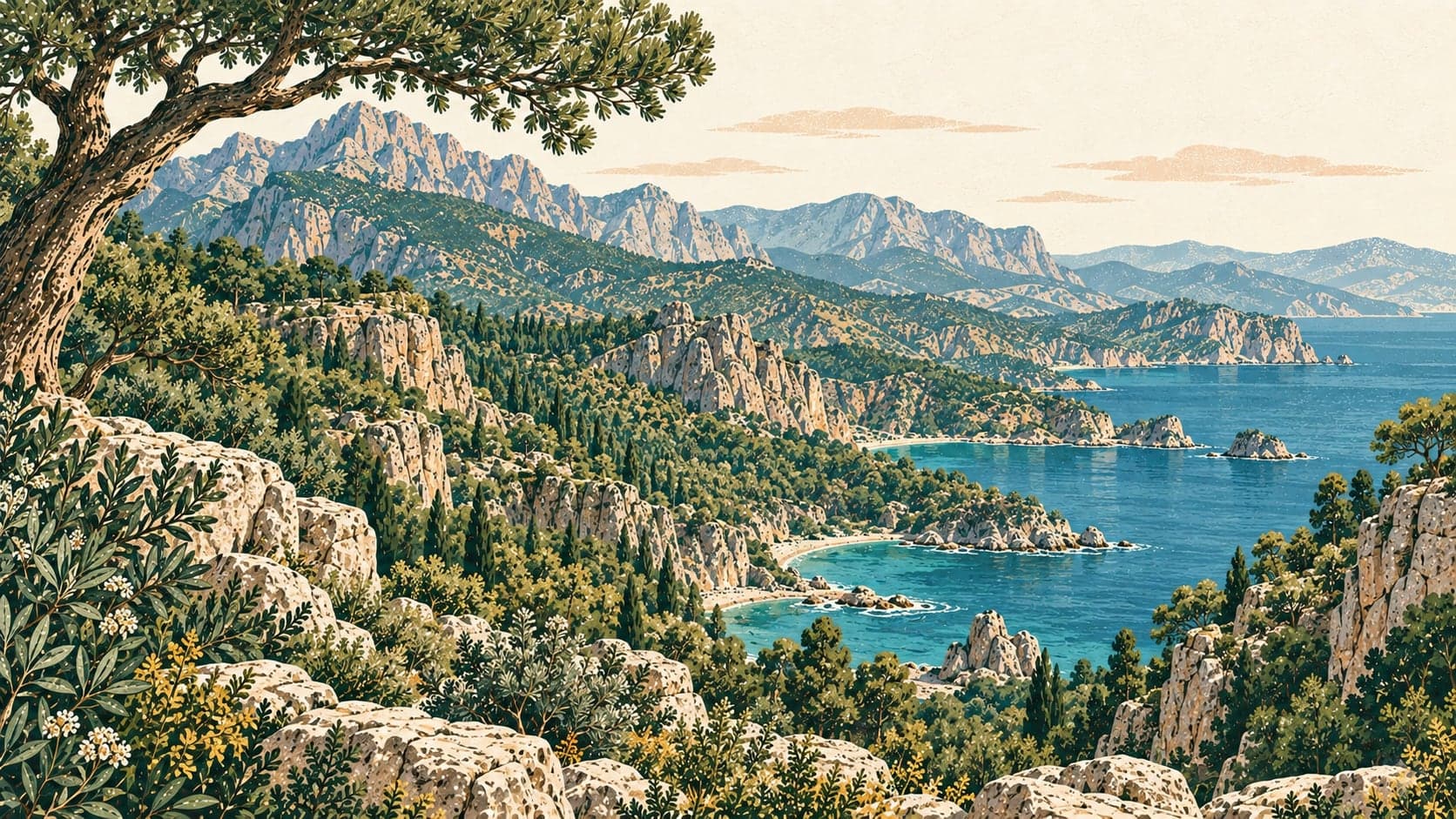 Illustration of Beydağları Coastal National Park, Antalya