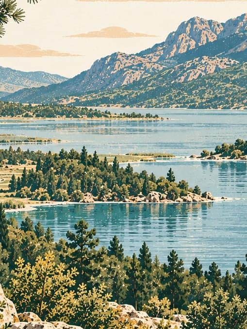 Illustration of Beyşehir Lake National Park, Konya