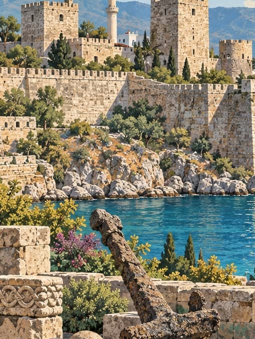 Illustration of Bodrum Underwater Archaeology Museum (Bodrum Castle), Muğla