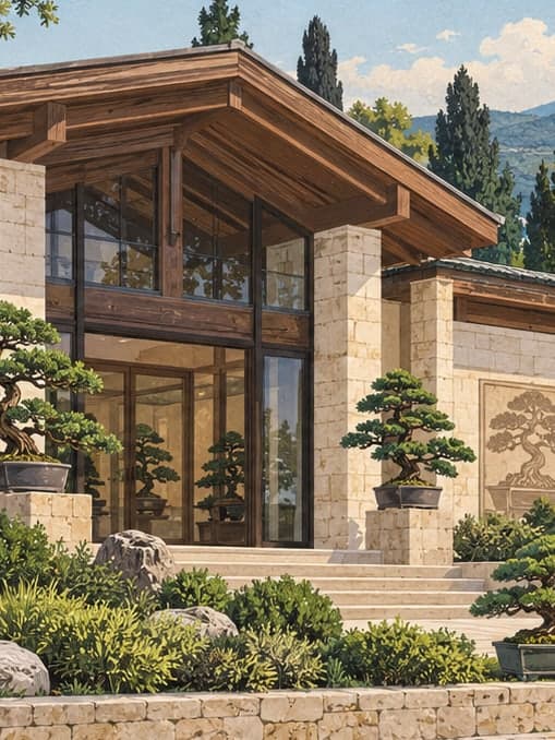 Illustration of Bonsai Museum, Yalova