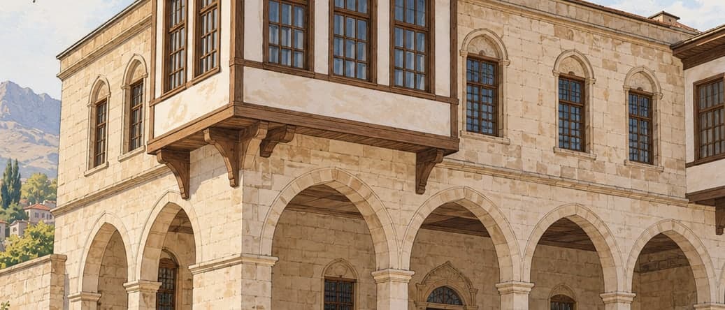 Illustration of Bor Bilginler Mansion, Niğde