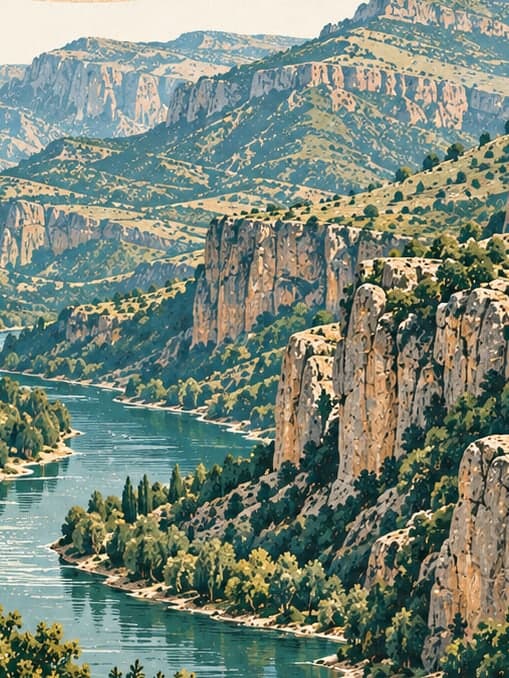Illustration of Botan Vadisi Milli Parkı, Siirt