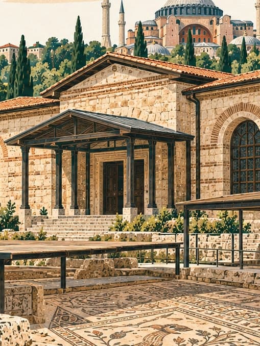 Illustration of Büyük Saray Mozaikleri Müzesi, İstanbul