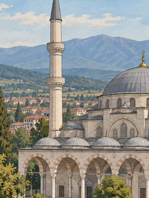 Illustration of Great (New) Mosque, Düzce