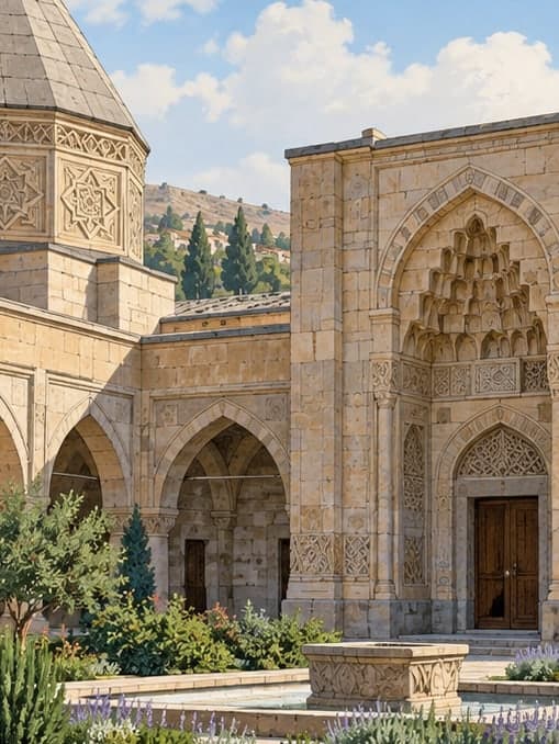 Illustration of Cacabey Madrasa, Kırşehir