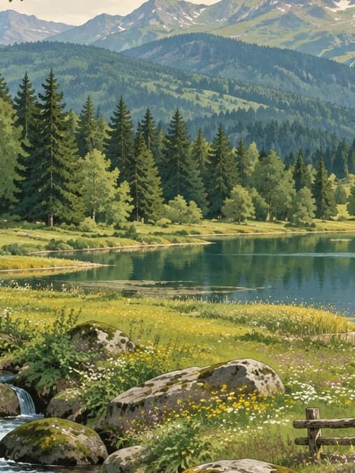 Illustration of Çalcamili Nature Park, Trabzon