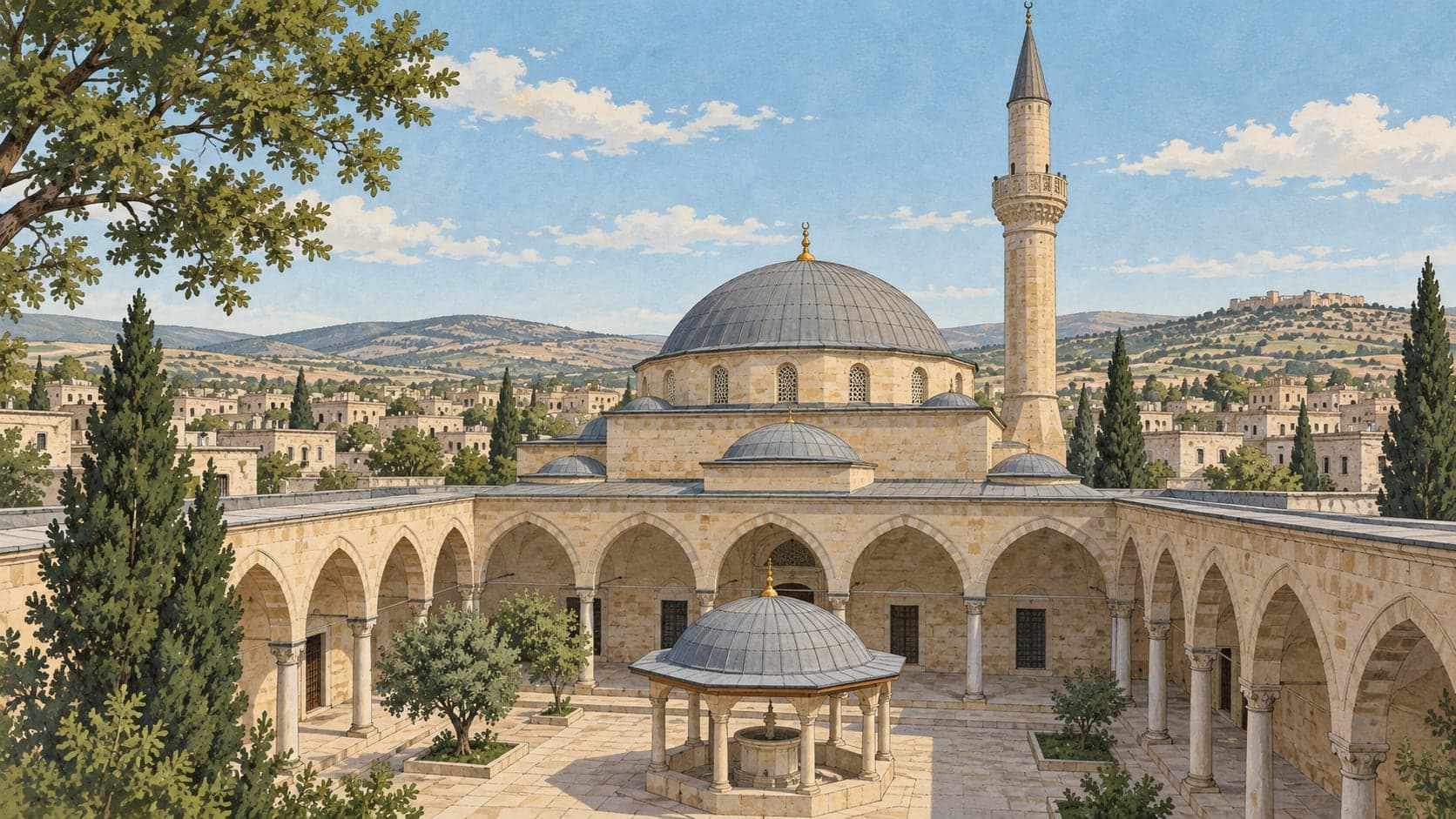 Illustration of Çalık Mosque, Kilis