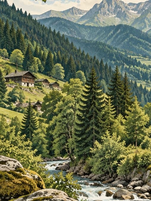 Illustration of Camili Biosphere Reserve, Artvin