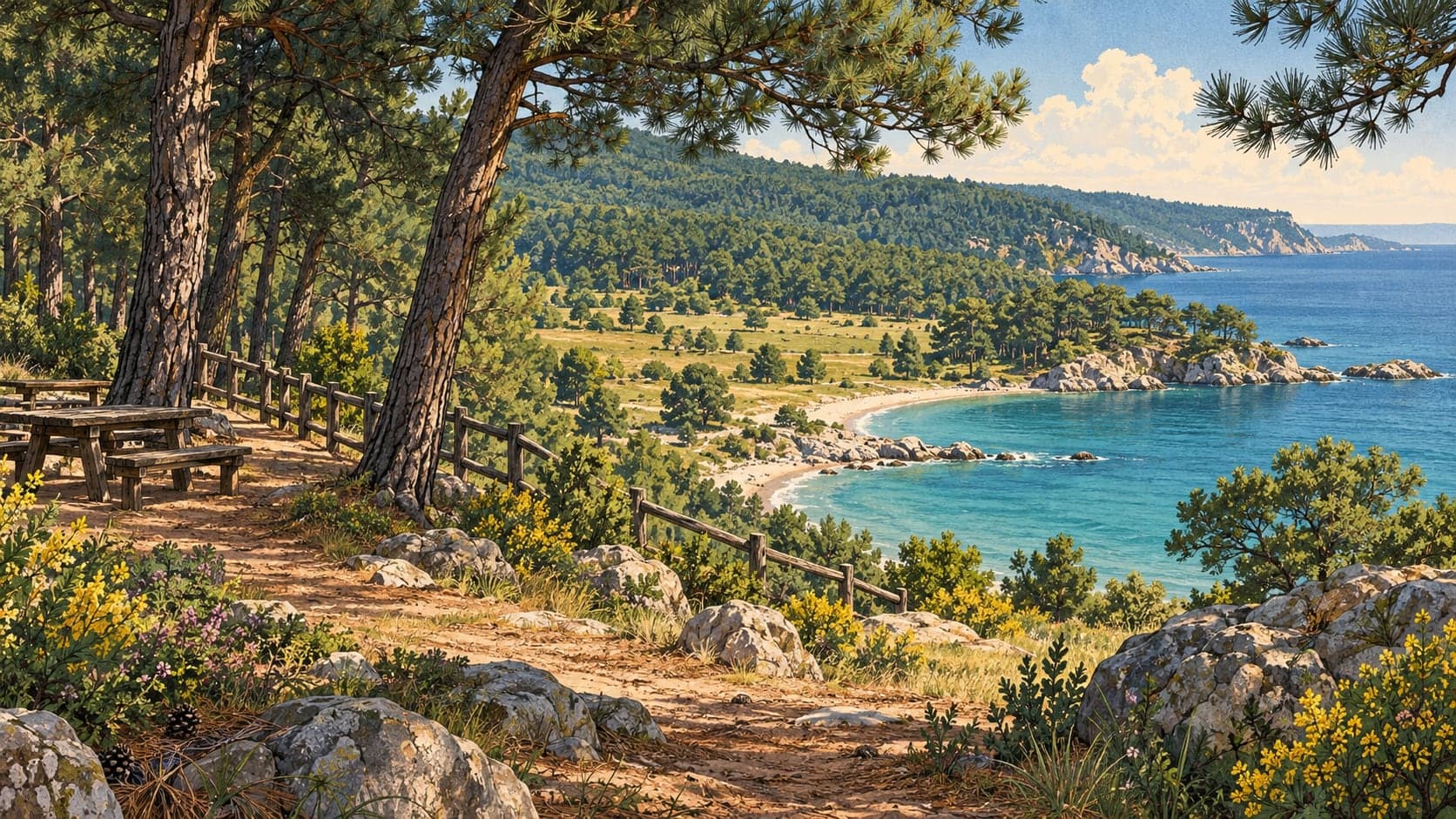 Illustration of Çamlıkoy Nature Park, Tekirdağ