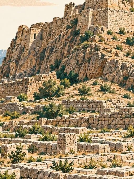Illustration of Çavuştepe Kalesi, Van