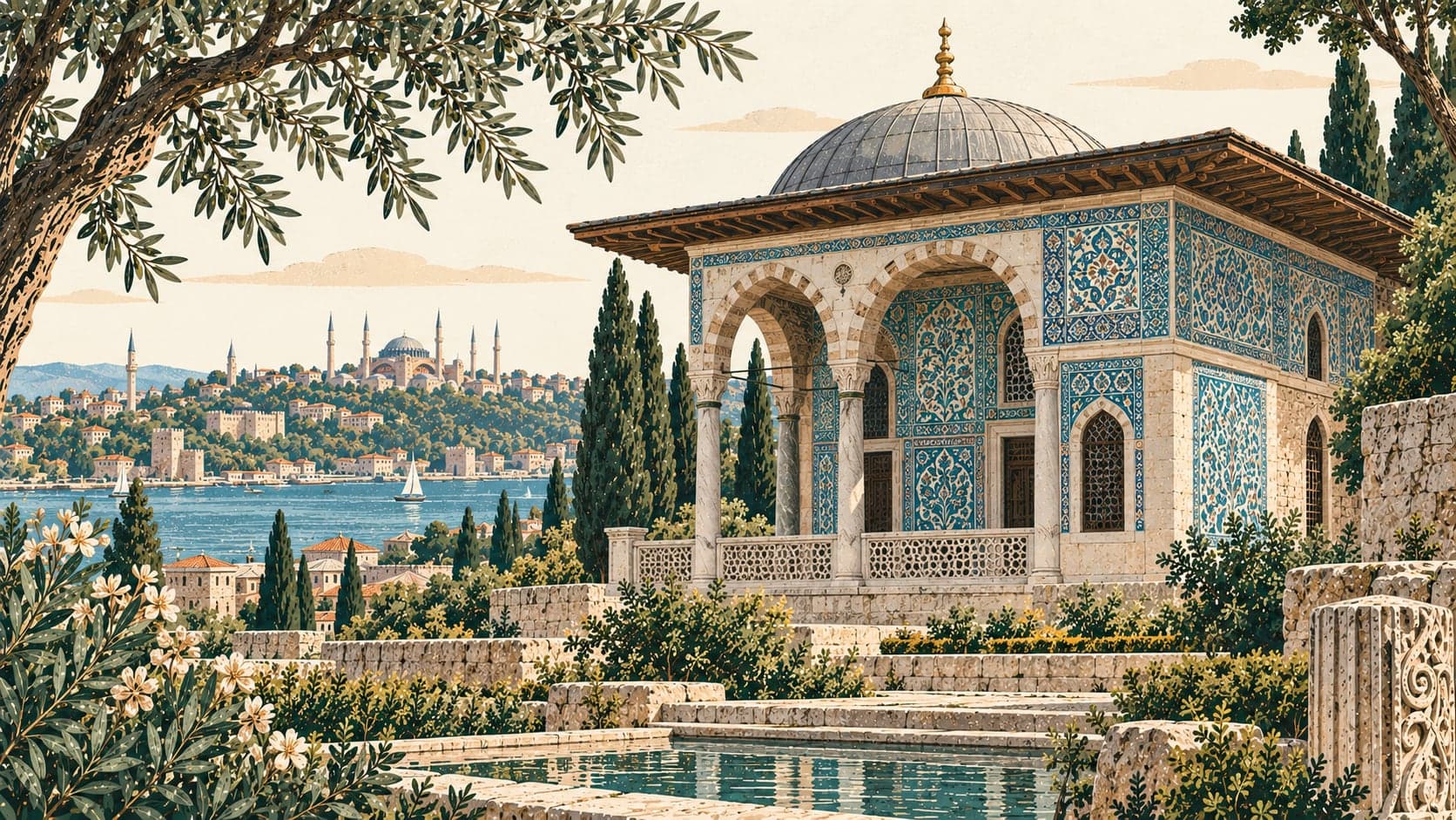 Illustration of Çinili Köşk, İstanbul
