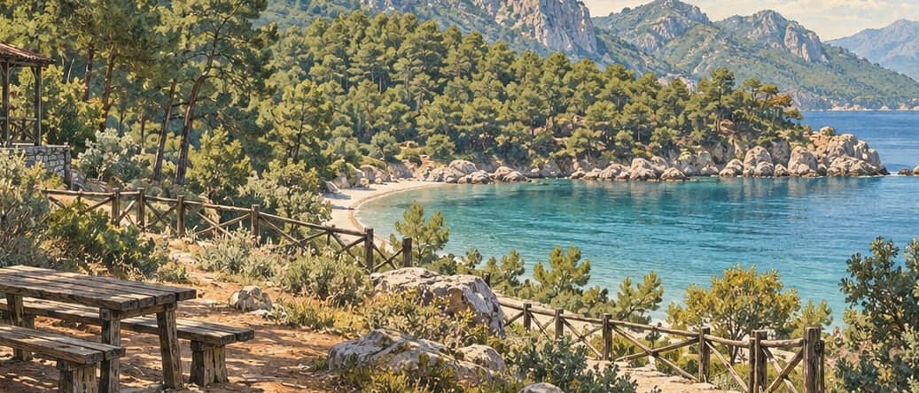 Illustration of Çubucak Nature Park, Muğla